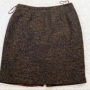 Valerie Stevens brown heathered skirt 14